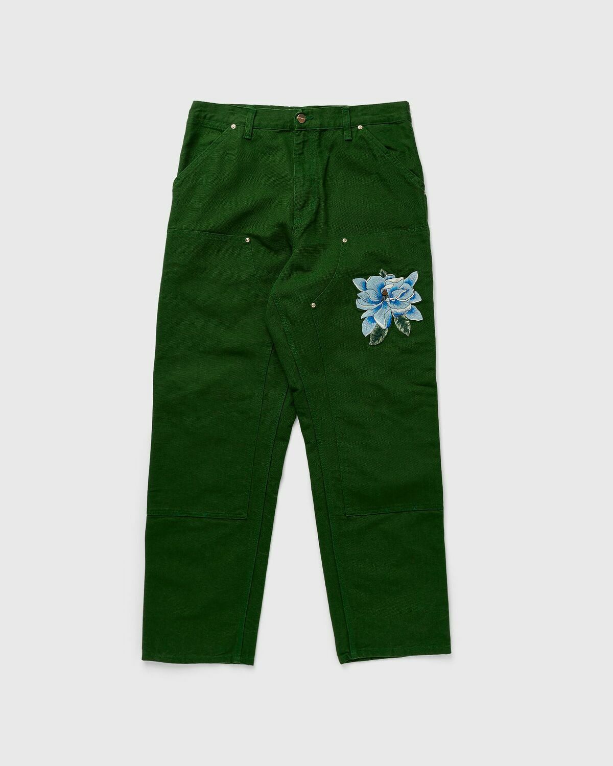 Awake Awake Ny X Carhartt Wip Double Knee Pant Green Casual Pants