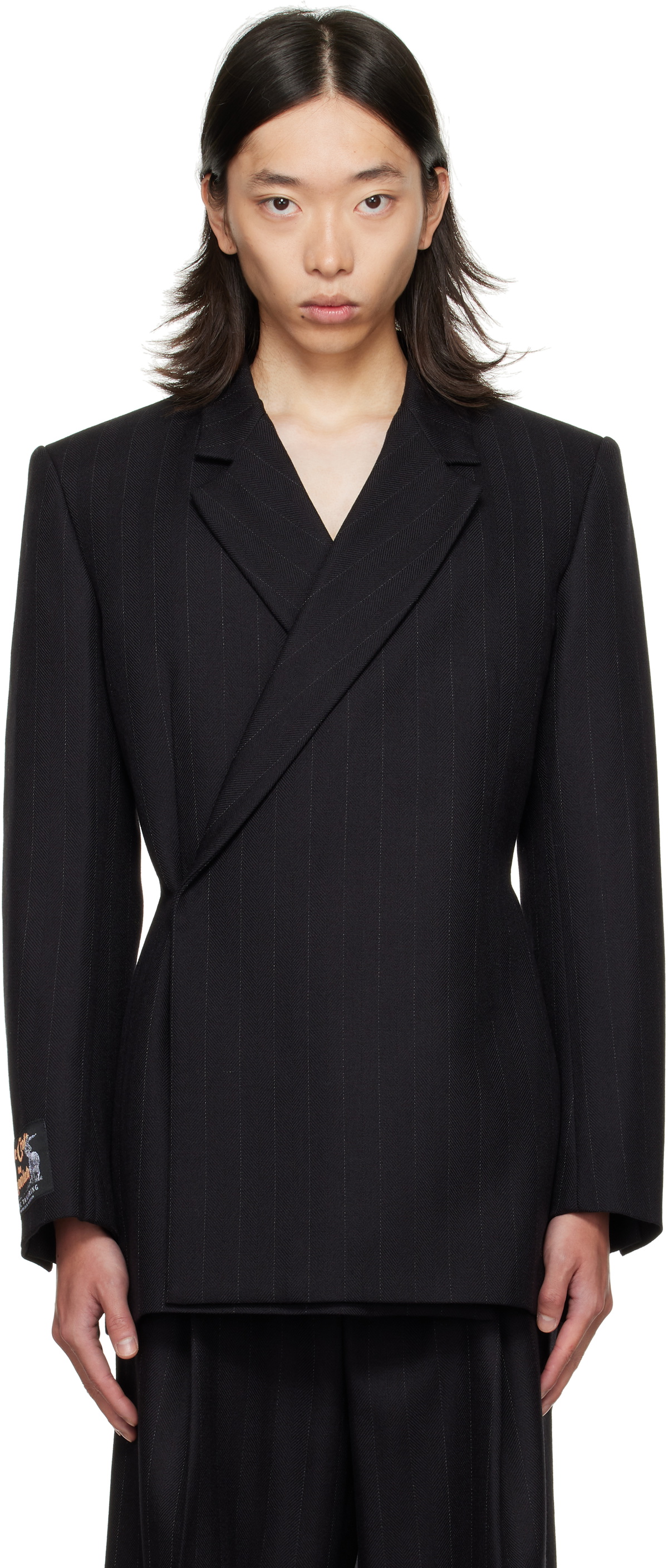 EGONlab Black Double-Breasted Blazer EGONlab