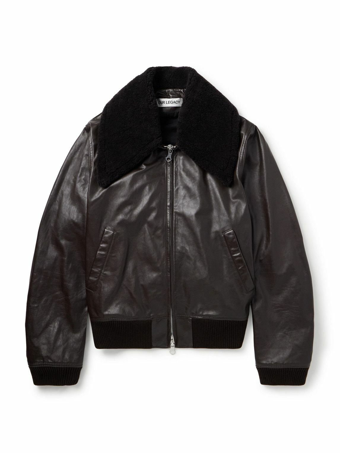 Our Legacy - Demon appliquéd leather jacket - Black Our Legacy