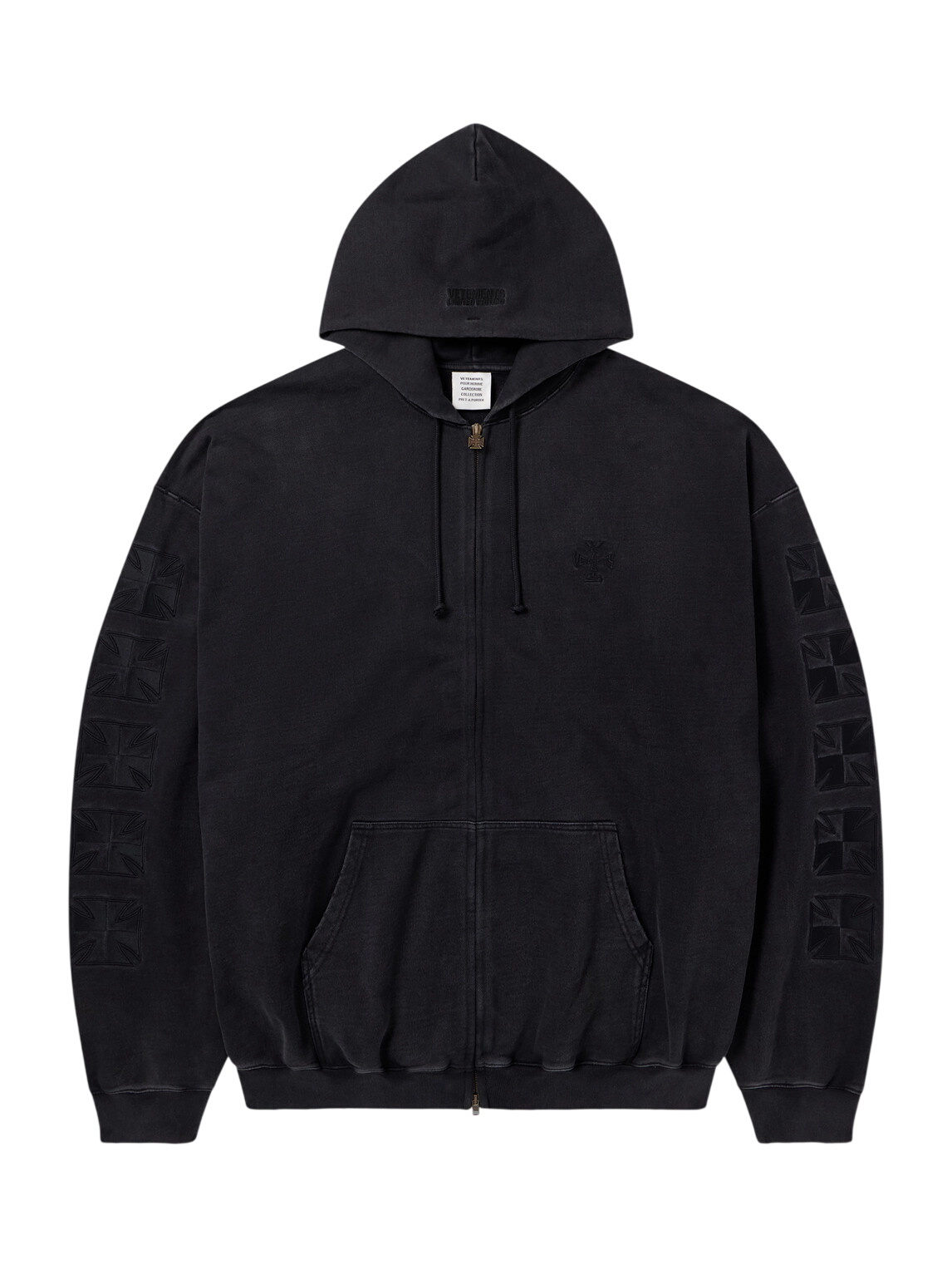 Vetements Black French Terry Hoodie Vetements