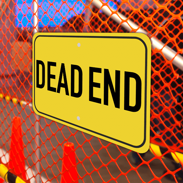 Horizontal Dead End Street Sign - Custom Signs