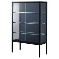 ストア・エキスプレス ラテラルショーケース黒 W90×H150cm【黒パネル