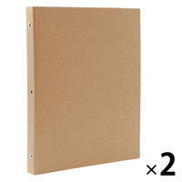 無印良品 バインダー A4 30穴 ベージュ 1セット（2冊） 良品計画