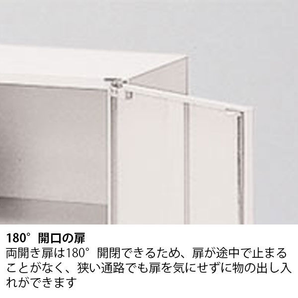 組立設置込】イトーキ シンラインキャビネット 3段 ガラス両開き 連結