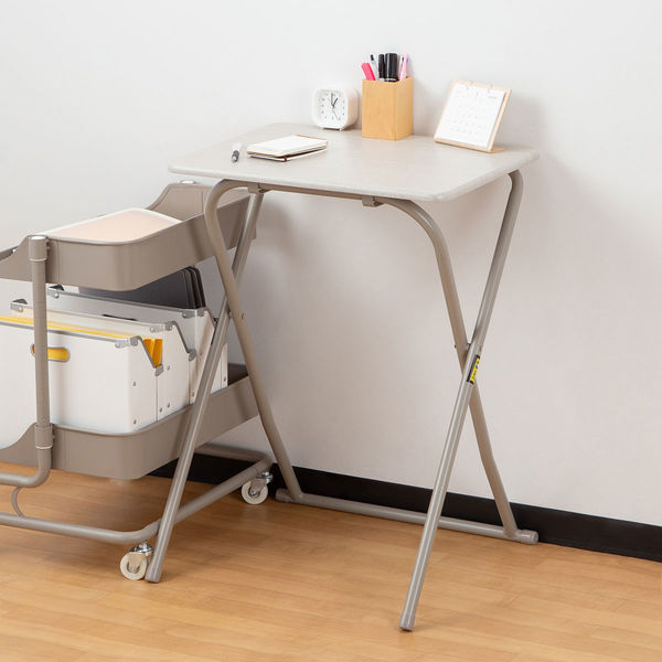 軒先渡し】コンフォートワーク 折りたたみテーブル 幅530mm アッシュド