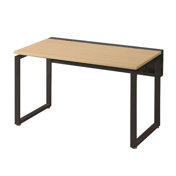 Ceha プレノデスクシステム 平机 引出し無し オーク天板/ブラック脚 幅