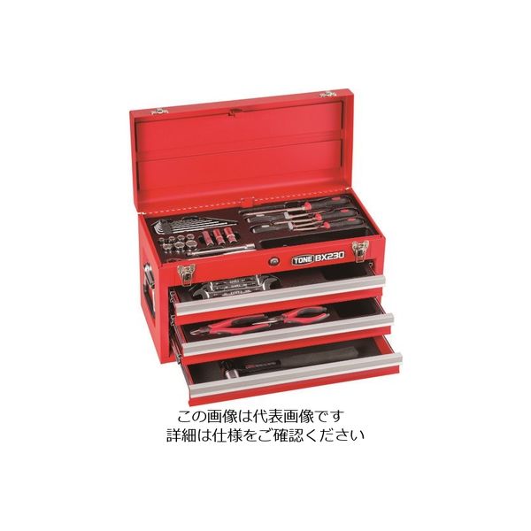 TONE 整備用工具セット ツールセット BX230仕様 レッド TSA352 1セット