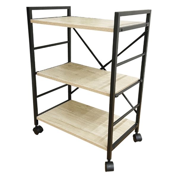 軒先渡し】後藤家具物産 ワゴン 古木風3Dシート 幅300×奥行500×高さ