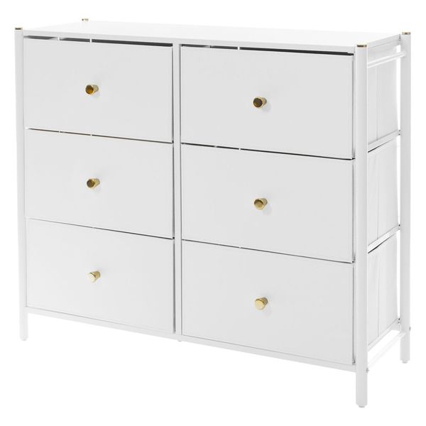 武田コーポレーション エレガントチェスト3段ワイド A3-ET3WH 1箱(1個