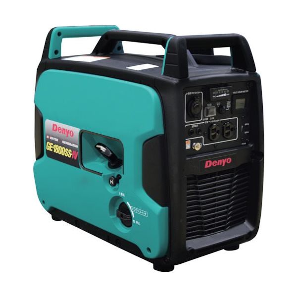 デンヨー ポータブルガソリン発電機 GE-1800SS-IV 1台 252-6866（直送
