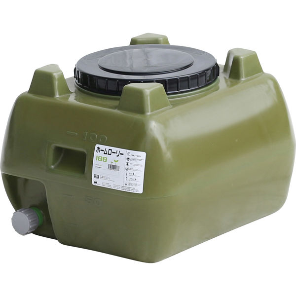 ポリエチレンタンク】スイコー ホームローリータンク 100L オリーブ