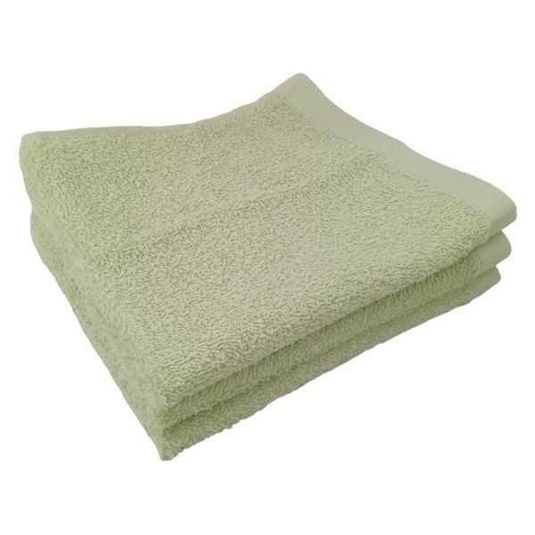 林 ウォッシュタオル テラカラー グリーン 1セット（同色3枚