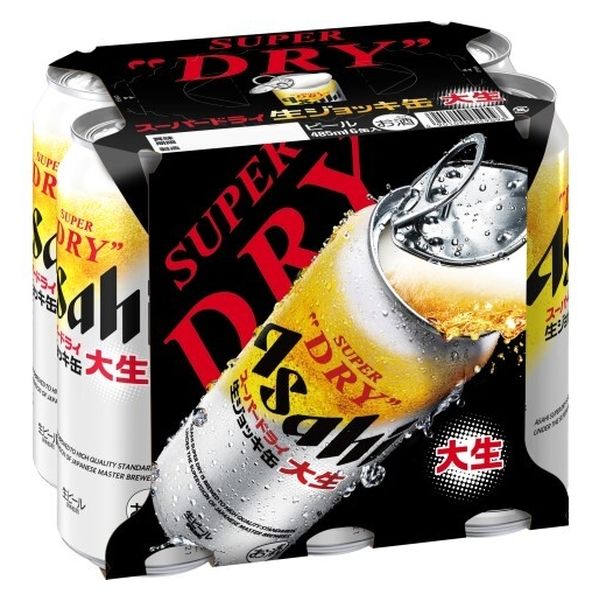 アサヒビール アサヒスーパーDRY生ジョッキ缶大生缶485mlx6x4
