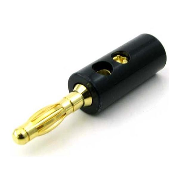 共立電子産業 φ4mmネジ止め式バナナプラグ金メッキ 黒 2個入 WTN-06