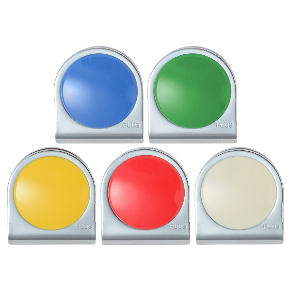 プラス カラーマグネットクリップ（大） カラーアソート 80548 1パック