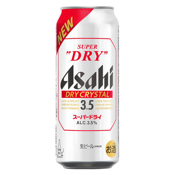 ビール アサヒ スーパードライ ドライクリスタル 缶 500ml 6本 - アスクル