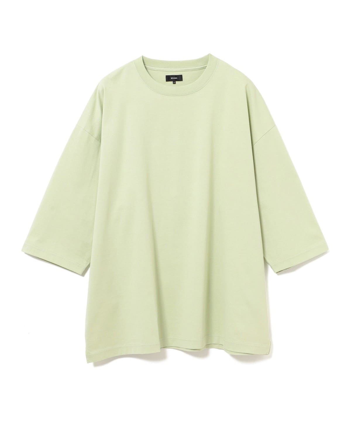 BEAMS（ビームス）シルケット 8分袖 クルーネック Tシャツ（Tシャツ
