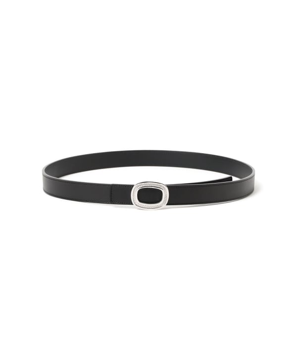 BEAMS F（ビームスF）【別注】ISOO / 25ミリ カーフレザー シルバー