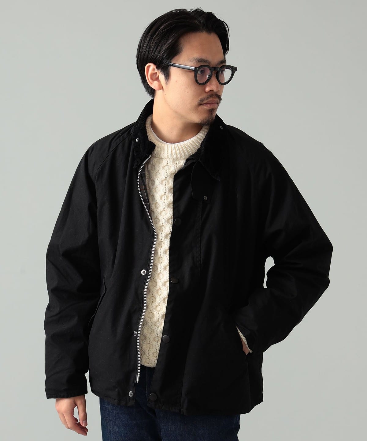 BEAMS F（ビームスF）【別注】Barbour / TRANSPORT ウォッシュド