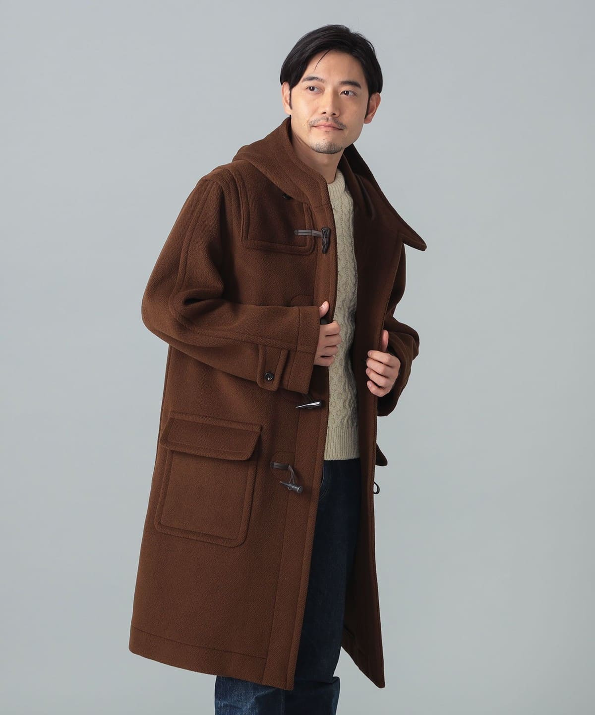 BEAMS F（ビームスF）【別注】INVERTERE / ヘリンボーン ダッフル