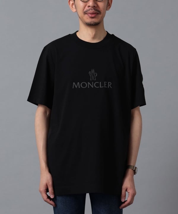 BEAMS F（ビームスF）MONCLER / サイドライン ロゴ クルーネック T