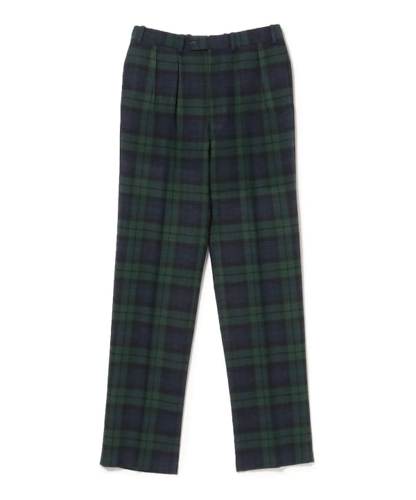 BEAMS F（ビームスF）BERNARD ZINS / BAC ブラックウォッチ 2プリーツ