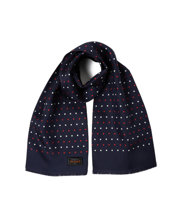 BEAMS PLUS（ビームス プラス）Silk Stole Dot Print（ファッション