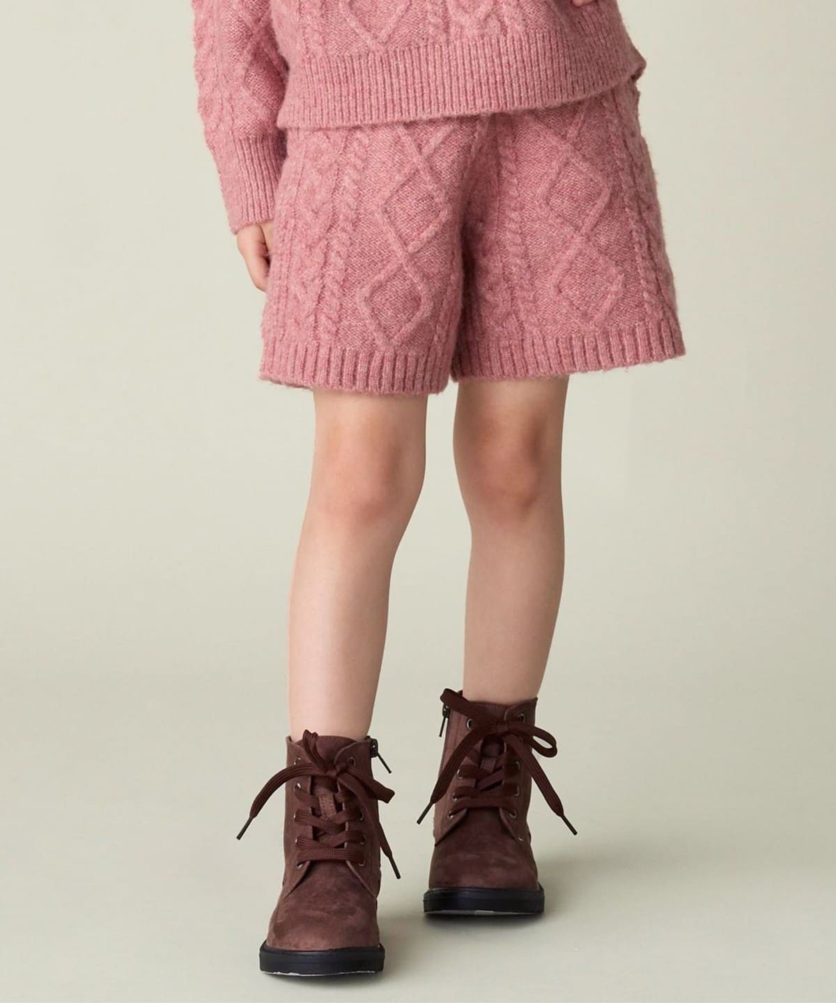 BEAMS mini（ビームス ミニ）ケーブルニット ショートパンツ（90