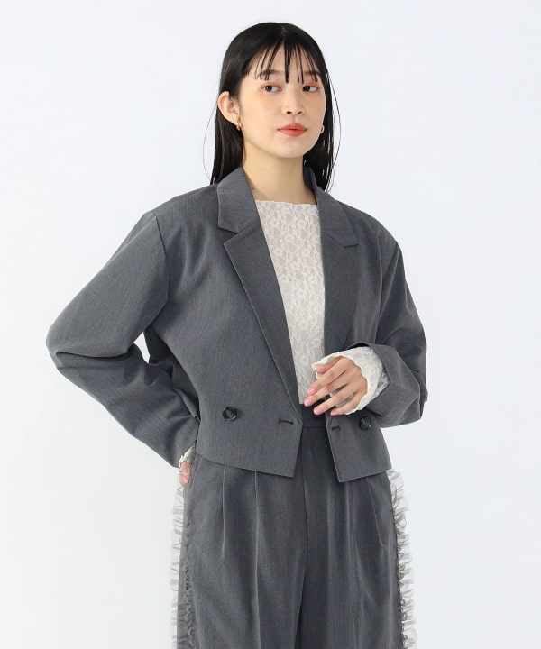 BEAMS HEART（ビームス ハート）クロップドジャケット（セットアップ