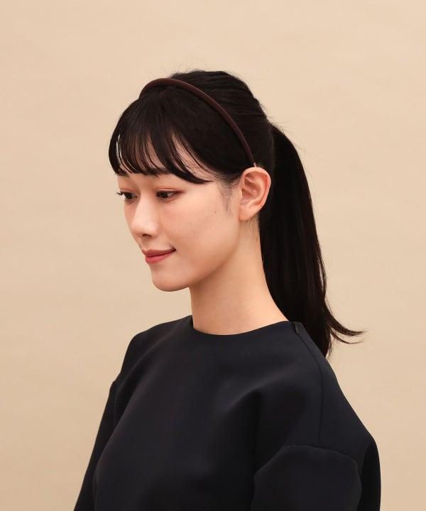 ALEXANDRE DE PARIS ブラック カチューシャ - ALEXANDRE DE PARIS