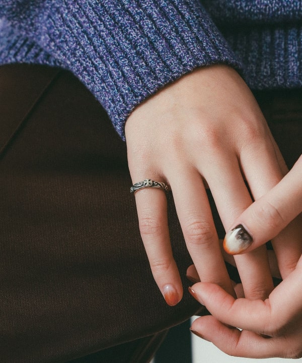 Bill Wall Leather（ビルウォールレザー）R202 - Thin Cross Ring