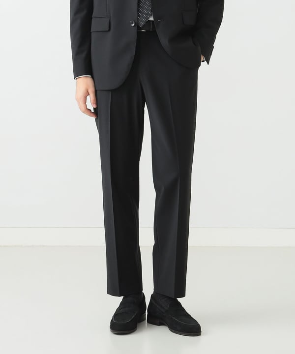 BIOTOP】ノープリーツウールスラックス サイズL BIOTOP】ノープリーツ