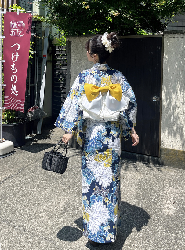 水彩菊浴衣セット[gi1218] | レディースファッション通販のグレイル