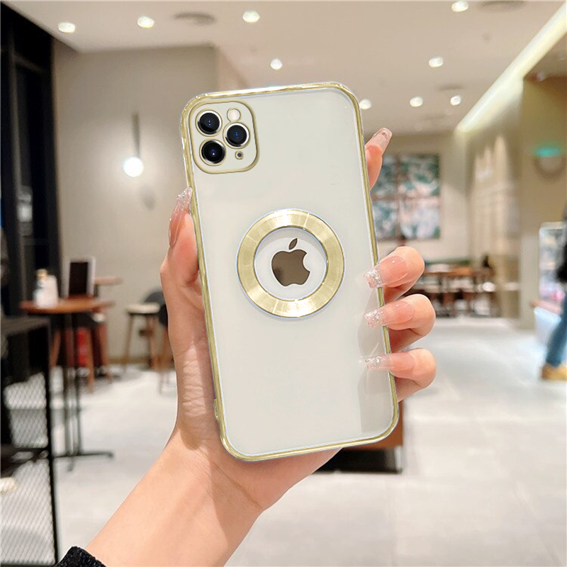 Apple iPhone 11 Pro Max Kılıf Gold Zebana Glint Silikon Kılıf