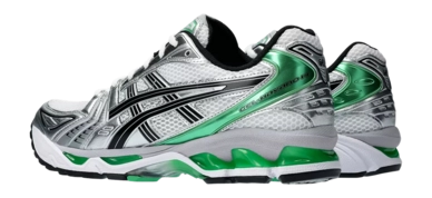 ASICS Unisex GEL-KAYANO 14 White Malachite Green 24 | Sneaker