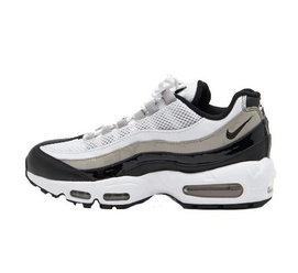 Nike Air Max 95 White/Black/Lite Iron Ore/University Red | Sneaker