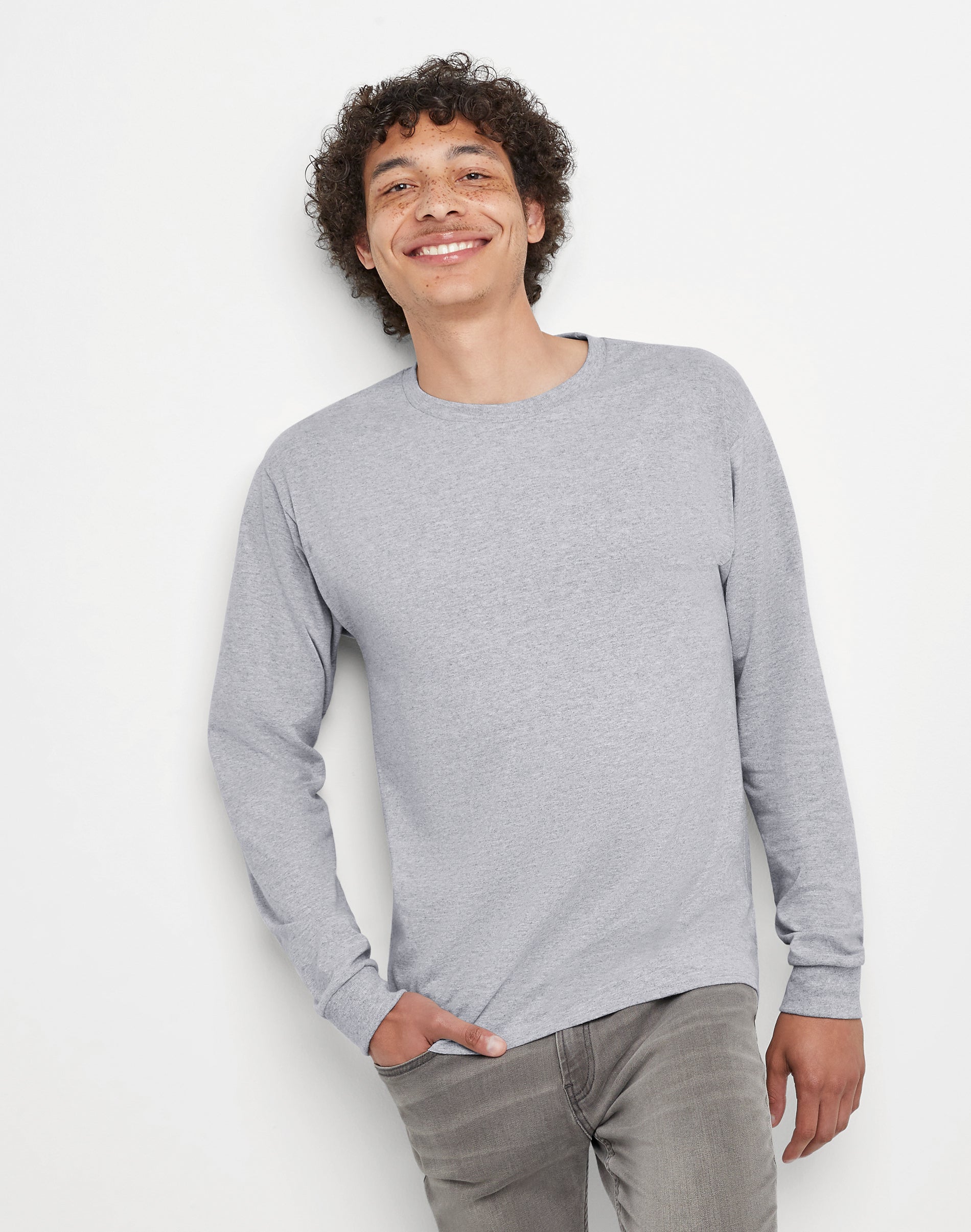 Hanes Essentials Men's Long-Sleeve T-Shirt, 2-Pack