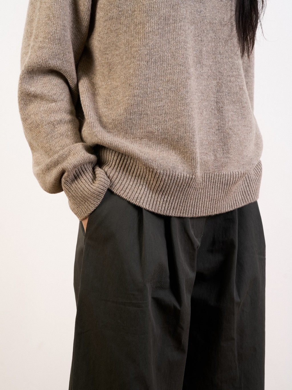 Yak Wool Collar Knit (Charcoal) : 해브해드 Havehad | 바른 도시