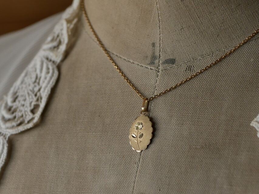 K18 ナポレオン3世 ネックレストップ フランスアンティーク