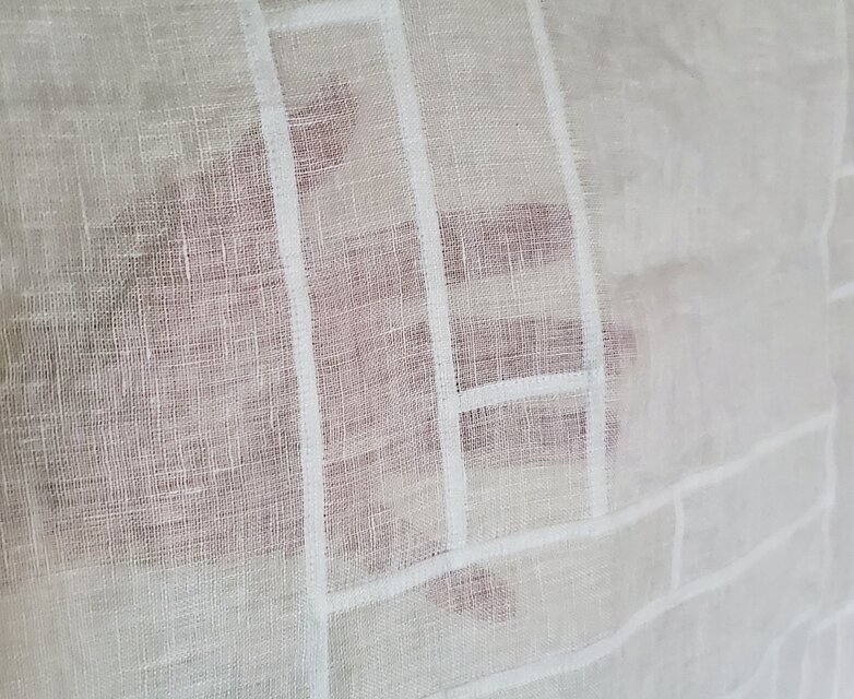 ポジャギ 白 麻 正方形《受注制作》 | iichi 日々の暮らしを心地よく