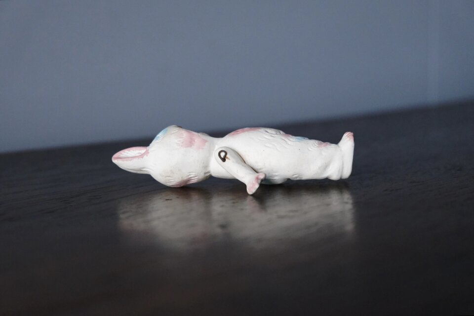 ビスク ドール ミニョネット 女の子 うさぎ フランス アンティーク