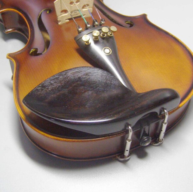 バイオリン顎当て 黒檀材 クローソン ガルネリ 金具セミヒル | iichi