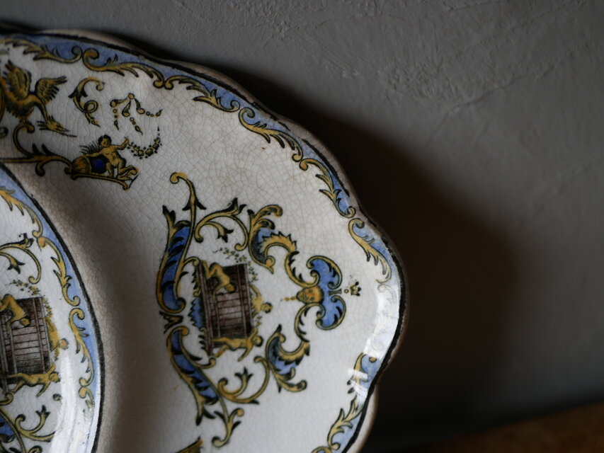 GIEN ジアン アンティークプレート フランスアンティーク アンティーク