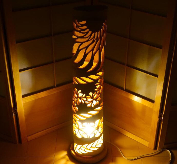 竹灯り・竹あかり・竹灯籠 ～～ 癒しの灯り ☆陽光の華☆～～ | iichi