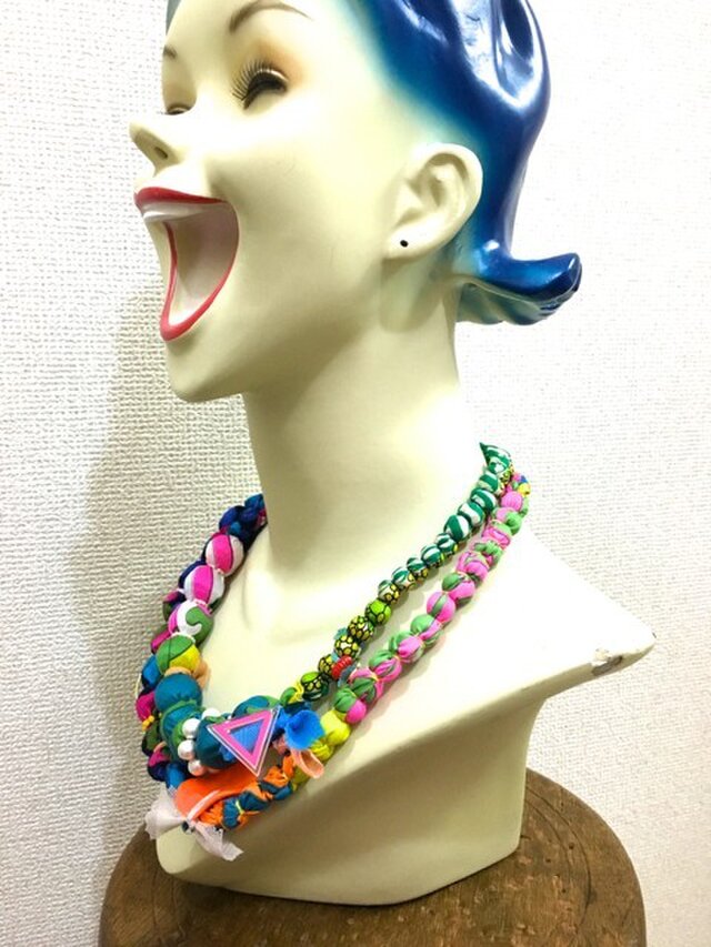 ビンテージファブリックボール＊ネックレス | iichi 日々の暮らしを