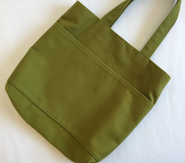 オリーブグリーン 8号帆布 トートバッグ | iichi 日々の暮らしを