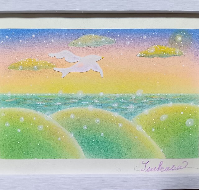 パステルアート 一番星めざして パステル画原画 | iichi 日々の暮らし