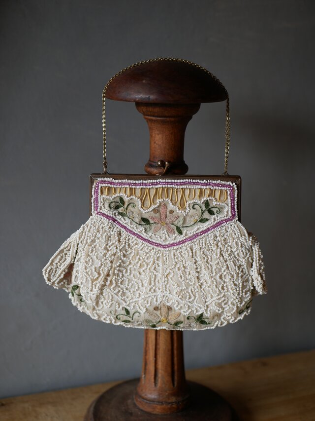 ビーズバッグ フランスアンティーク サック フランス アンティークの