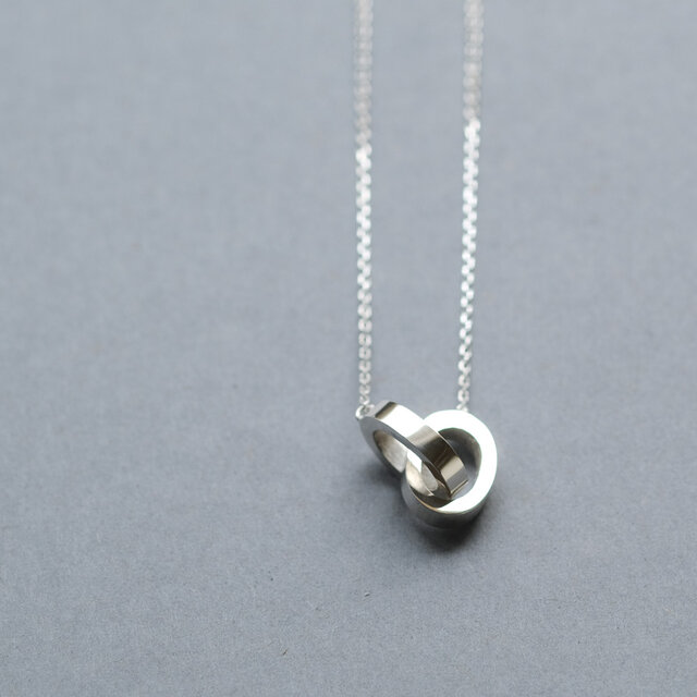 ダブル リング メンズ ネックレス シルバー925 | iichi 日々の暮らしを