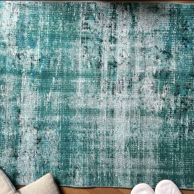 75×157 ターコイズブルーグリーン オーバーダイ トルコヴィンテージ